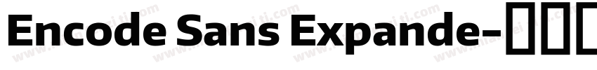 Encode Sans Expande字体转换